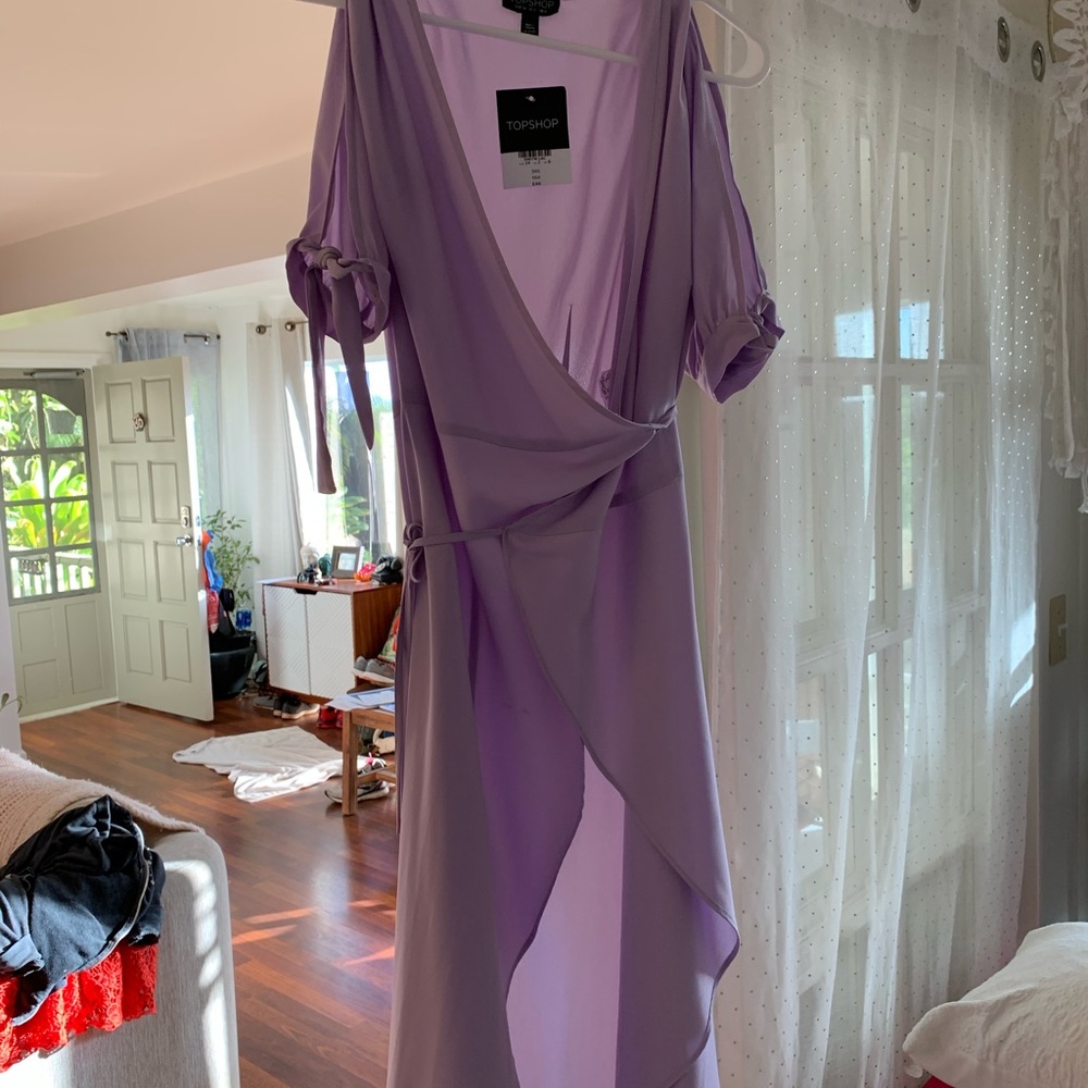 New Top Shop Lavender wrap  Dress